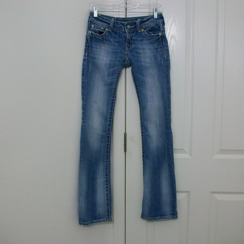 ⚡Miss Me Boot Blue Jeans